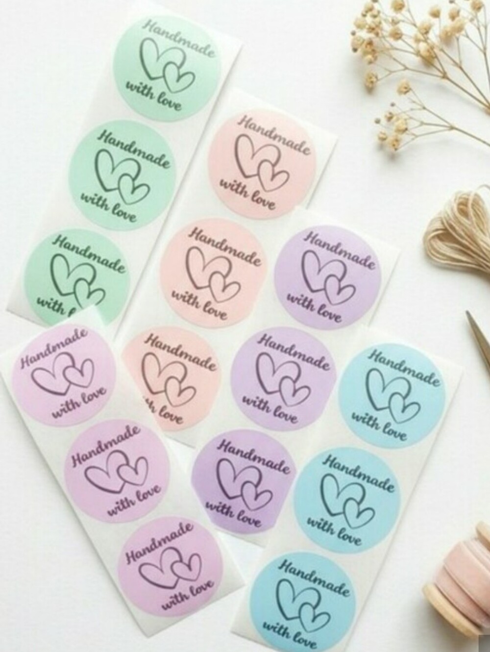 3/$15 50 Pcs Repeat Customers Are The Best Stickers 2" Round Packaging Labels - Picture 7 of 7